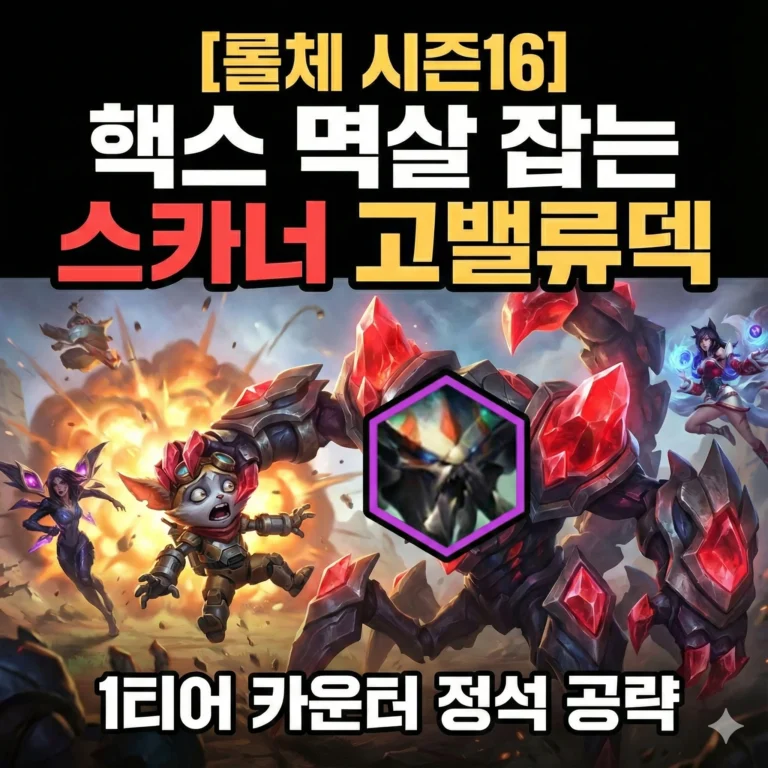 롤체16시즌 고벨류스카너덱 공략